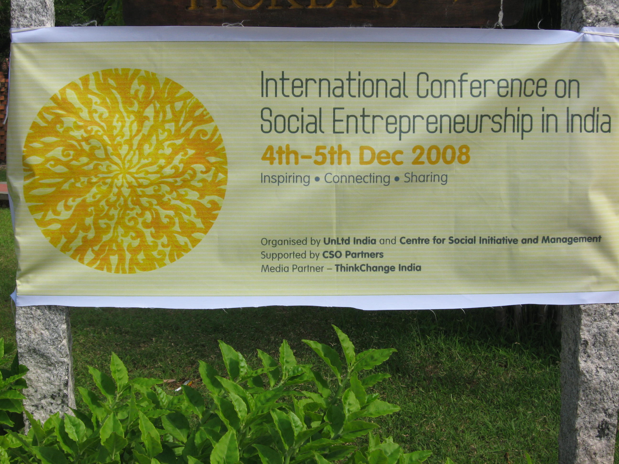 International Conference on Social Entrepreneurship in India Banner
